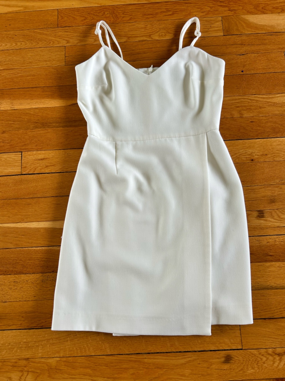 French Connection White Mini Dress with Spaghetti Straps